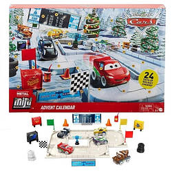 Новорічний Адвент календар Дісней Тачки Mattel Disney and Pixar Cars Minis Advent Calendar (GPG11)