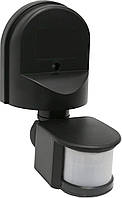 Датчик руху чорний IP44 (кут захоплення 180°) LUMANO