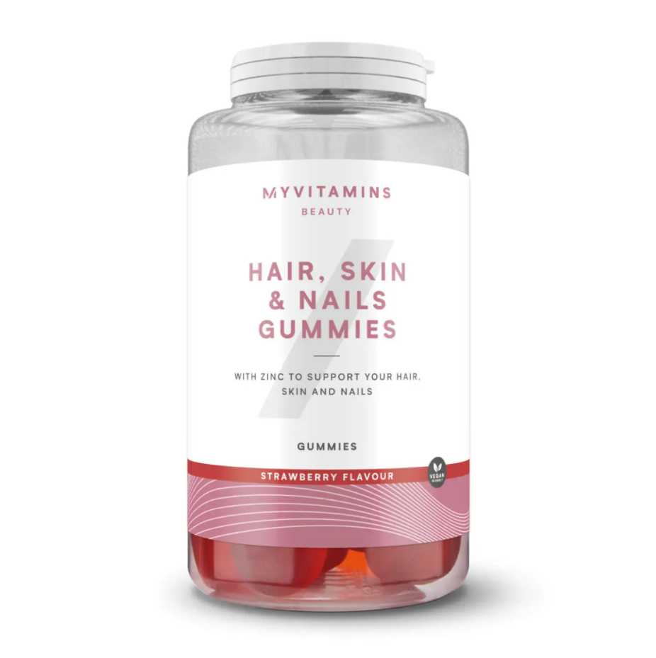 Вітаміни Hair, Skin & Nails Gummies MyProtein 60 жувальних таблеток Полуниця, фото 1