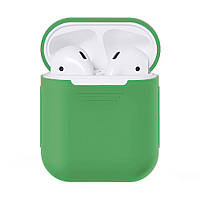 Чехол силиконовый для наушников Apple AirPods Silicone Case Хаки Khaki