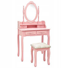 Туалетний столик Mira рожевий