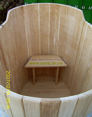 Купель овальна для лазні та сауни 180х120х120 см., фото 1