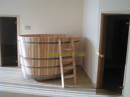 Купель овальна для лазні та сауни 200х150х120 см, фото 1