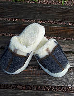 Капці з овчини карта на жовтому (42-45р) 42/43