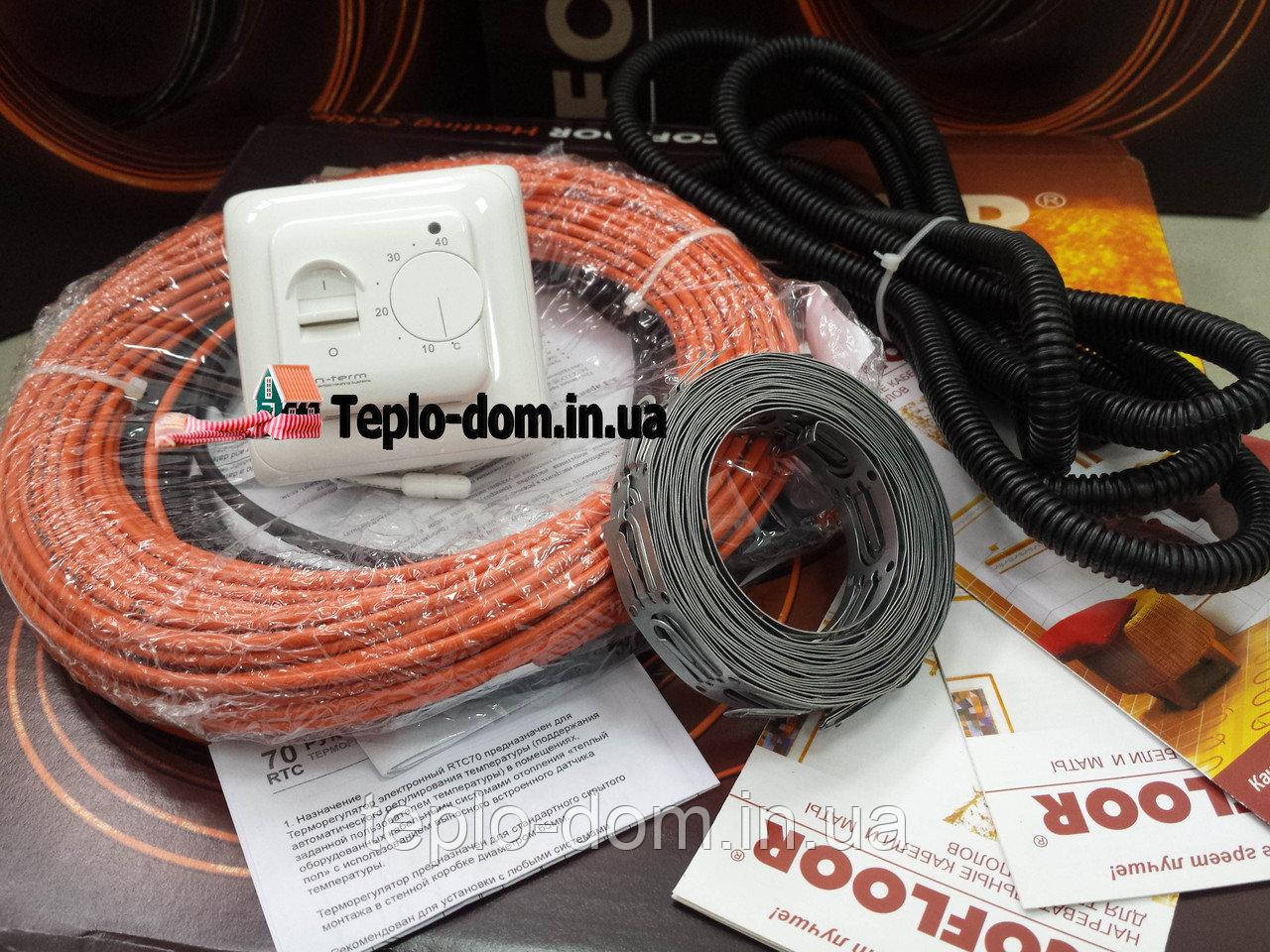 Нагрівальний кабель Fenix ADSV182200 для теплої підлоги, 12,2 м. кв. (Комплект з регулятором), фото 1