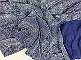 Трикотаж люрекс стрейчовий. Колір синій, фото 2