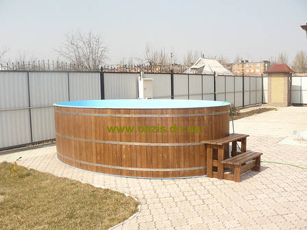 Басейн поліпропіленовий зашитий дубом, фото 1