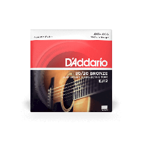 Струни D`ADDARIO EJ12 80/20 BRONZE MEDIUM 13-56