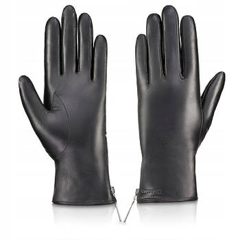 Жіночі шкіряні рукавички Betlewski (GLD-LG-3) - чорні