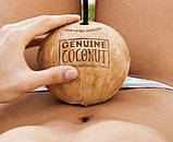  Натуральний кокосовий горіх, кокосова вода, Genuine Coconut, 280 мл, Lsi, фото 9