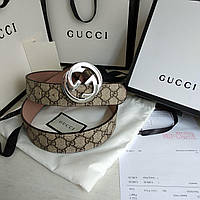 Ремінь Gucci шкіряний 3,8 см в коробці