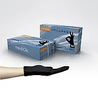 Перчатки одноразовые виниловые синтетические Mediok/AMPRI размер М (100шт/50пар/уп)