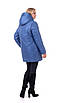 Жіночі зимові куртки великих розмірів 54-62 джинс, фото 3