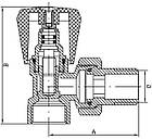 Вентиль радіаторний кутовий Koer 901 1/2, фото 2