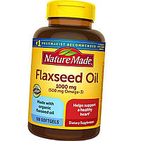 Льняное масло Nature Made Flaxseed Oil 1000 mg 100 sgels