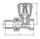 Вентиль радіаторний прямий Koer 903 1/2, фото 2