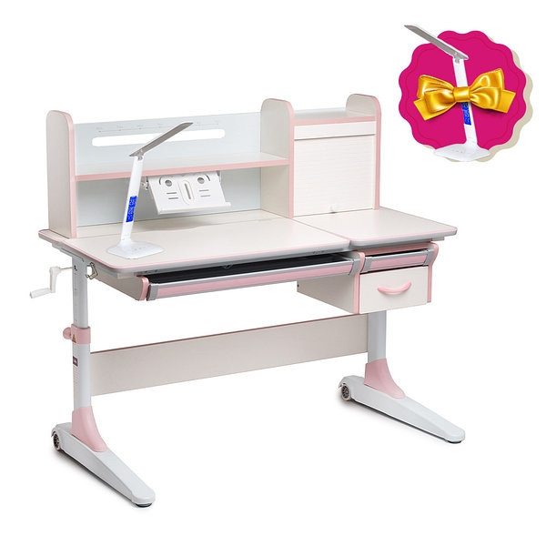 Парта-трансформер для школяра Ginepro Pink Cubby