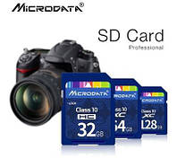 SDHC карта памяти Microdata на 16 ГБ (подходит для фотоаппаратов).