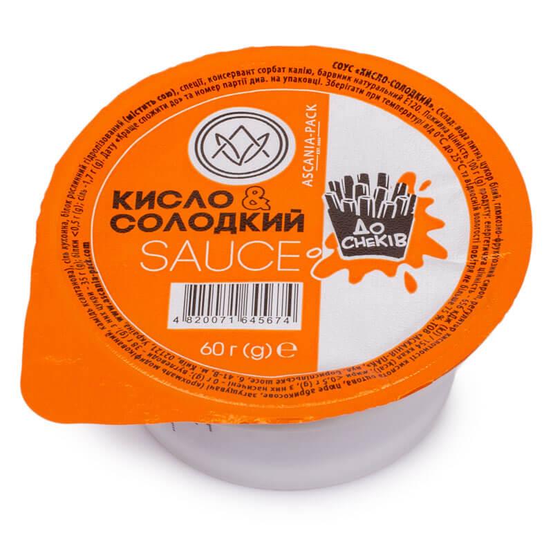Соус-стакан "Кисло-солодкий" 60 г (уп.20 шт)