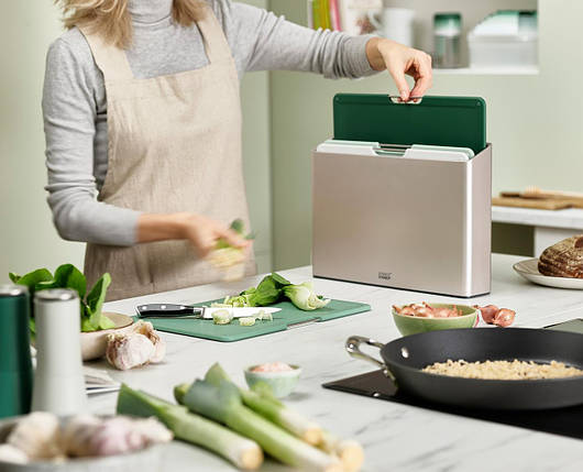 Набір обробних дощок з кейсом для зберігання 4 шт Joseph Joseph Folio Large 60197, фото 2