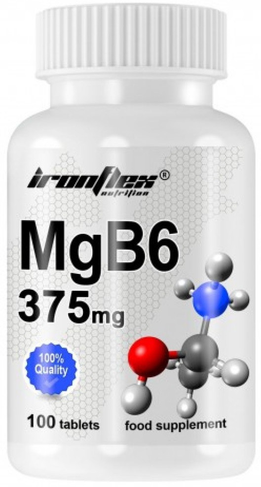 Витамины и минералы IronFlex - MG+B6 375 мг (100 таблеток)
