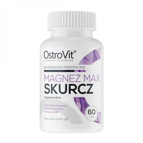 Противосудорожные минералы OstroVit - Magnez Max-Skurcz (60 таблеток)