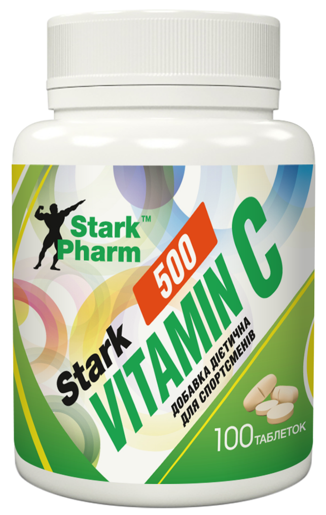 Вітаміни Stark Pharm - Vitamin C 500 мг (100 таблеток) (аскорбінова кислота)