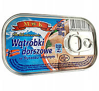 Печінка тріски у власному соку M&K Watrobki dorszowe 115 g