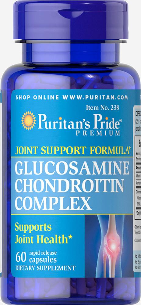 Хондропротектор Puritan's Pride - Glucosamine Chondroitin Complex (60 капсул)
