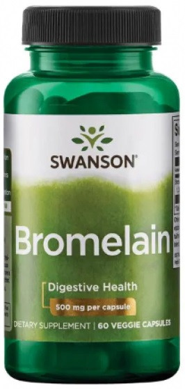 Бромелайн Swanson - Bromelain 500 мг (60 капсул)