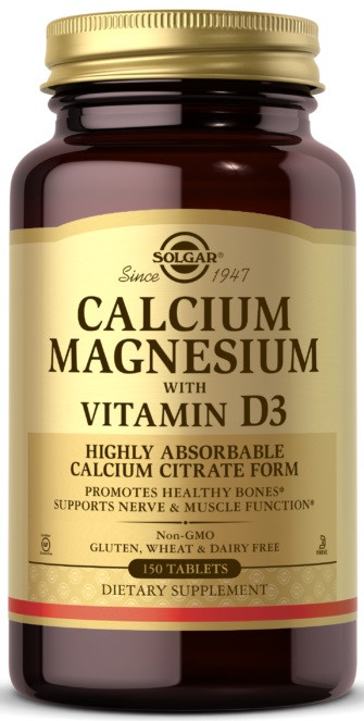 Комплекс витаминов Solgar - Calcium, Magnesium + Vit D3 (150 таблеток)