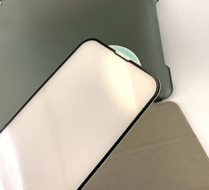 Захисне скло iPhone 13, 13 Pro, iPhone 14 на телефон протиударне Full Glue Black чорне, фото 3