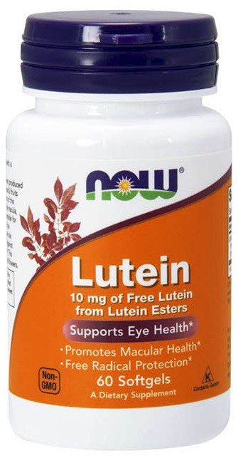 Здоров'я очей Now Foods - Lutein 10 мг (60 капсул)