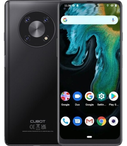 Смартфон Cubot MAX 3 Black 4/64 Gb, 48+5+0.3/16 Мп, 2 SIM, 6.8" IPS, 8 ядер, 5000 мА·год, 4G (LTE)