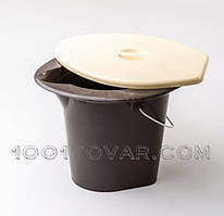 Портативне відро-туалет Полімер  Агро 16 л (відро-унітаз), біотуалет