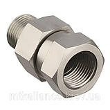 Обертові з'єднання ST-310, 350bar, 3/8 вужче-3/8внут, неіржавка сталь (поворотна муфта), фото 2