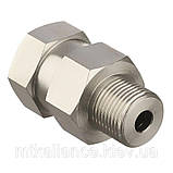 Обертові з'єднання ST-310, 350bar, 3/8 вужче-3/8внут, неіржавка сталь (поворотна муфта), фото 4