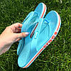 Тапочки Crocs Bayaband Flip 40-41 р 25.8-26.7 см Блакитні 205393-4JF-M8/W10 Ice Blue/Melon, фото 3