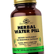 Сечогінний засіб Solgar Herbal Water Pill 100 veg caps, фото 5