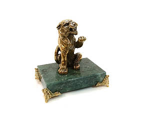 Бронзова статуетка Тигр оригінальний новорічний подарунок