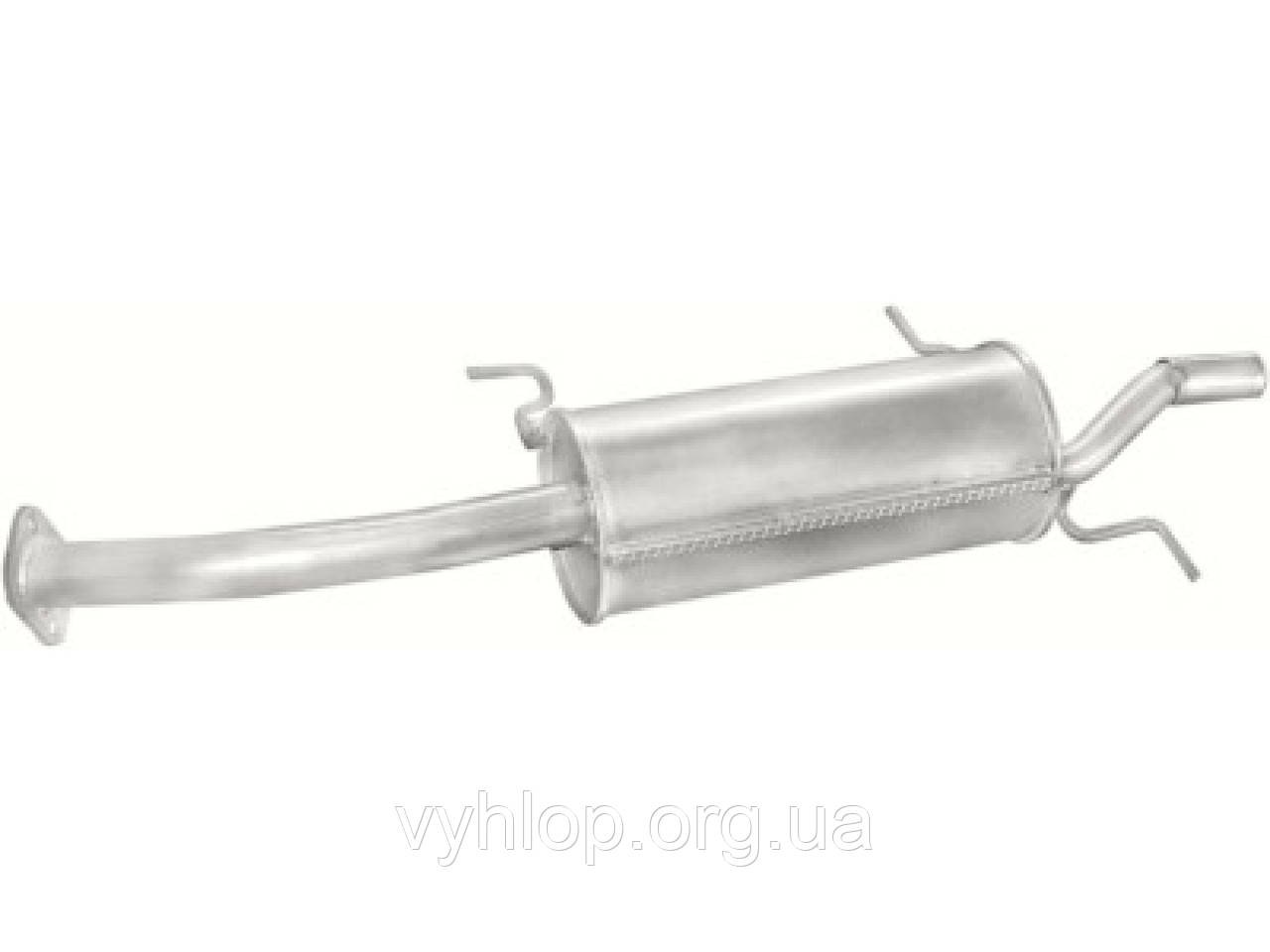 Глушник Мазда 323 (Mazda 323) 89-94 1.3 -16V; 1.6 i 4D kat.; 1.7 D (12.07) Polmostrow алюминизированный