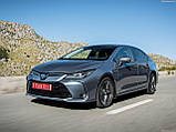 Пластикова захисна накладка на задній бампер для Toyota Corolla 4dr sedan 4.2019+, фото 6