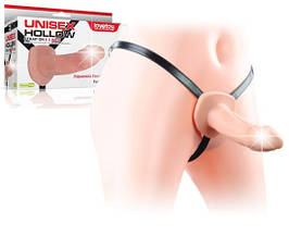 Страпон порожнистий Unisex Hollow Strap On 6.5"