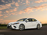 Пластикова захисна накладка на задній бампер для Toyota Camry XV70 2017-2021, фото 4