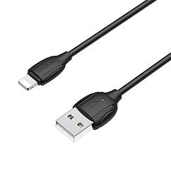 USB кабель Borofone BX19 Lightning для iPhone 5/6/7/8/X/11 100см 2,4A Чорний