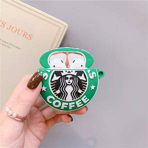 Уценка! Чехол для наушников Apple AirPods Alitek Logo Старбакс Starbucks (ПРЕДОПЛАТА), фото 1