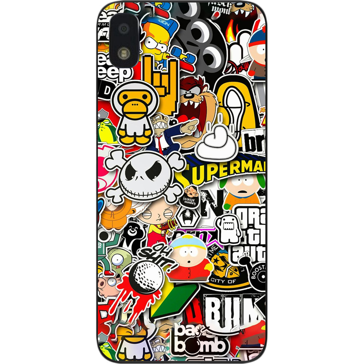 Бампер силіконовий для ZTE Blade L210 з малюнком Креатив