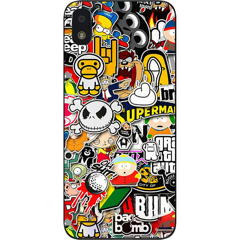 Бампер силіконовий для ZTE Blade L210 з малюнком Креатив, фото 1