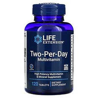 Мультивитамины для приема дважды в день, Two-Per-Day Multivitamin, Life Extension, 120 таблетки