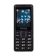 Телефон з потужною батареєю кнопочний колонка блютуз дуже гучний Sigma X-Style 25 TONE чорний